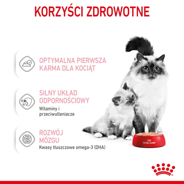 Вологий корм для кошенят Royal Canin Mother & Babycat Ultra Soft Mousse 195 г (9003579311660)