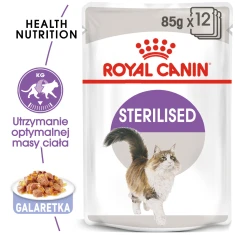Вологий корм для котів Royal Canin Sterilised в желе 12 шт x 85 г (9003579311844)