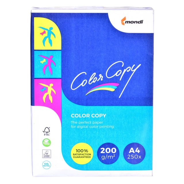 Папір офісний Igepa Mondi Color Copy A4 200 г/м² 250 аркушів White (9003974404288)