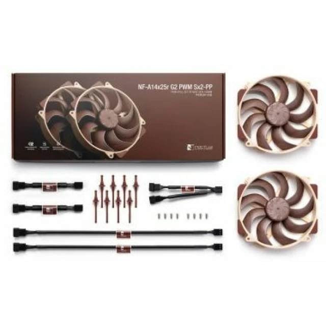 Вентилятори Noctua NF-A14x25r G2 PWM Sx2-PP 140 мм 2 шт (9010018100662)