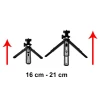 Універсальний штатив HRT with Phone Holder Mount Selfie Stick Camera 16-21 cm Black (9111201898547)
