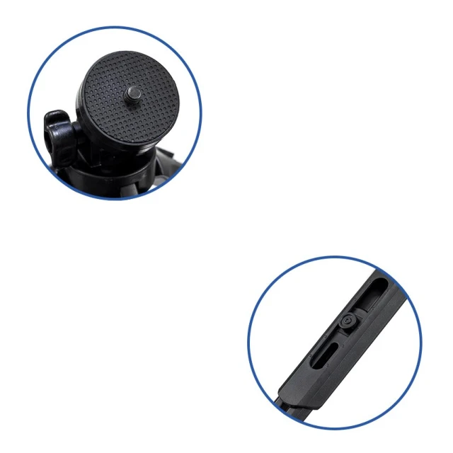 Універсальний штатив HRT with Phone Holder Mount Selfie Stick Camera 16-21 cm Black (9111201898547)
