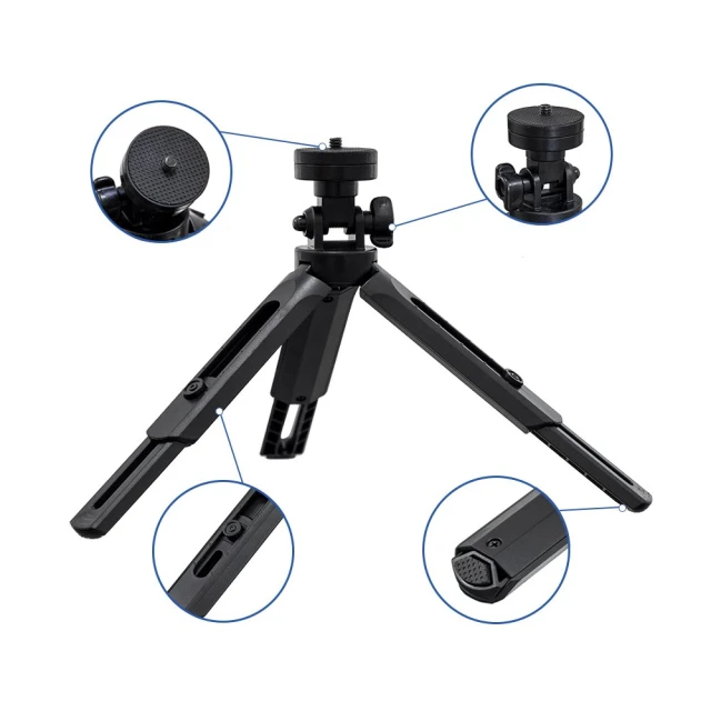 Універсальний штатив HRT with Phone Holder Mount Selfie Stick Camera 16-21 cm Black (9111201898547)