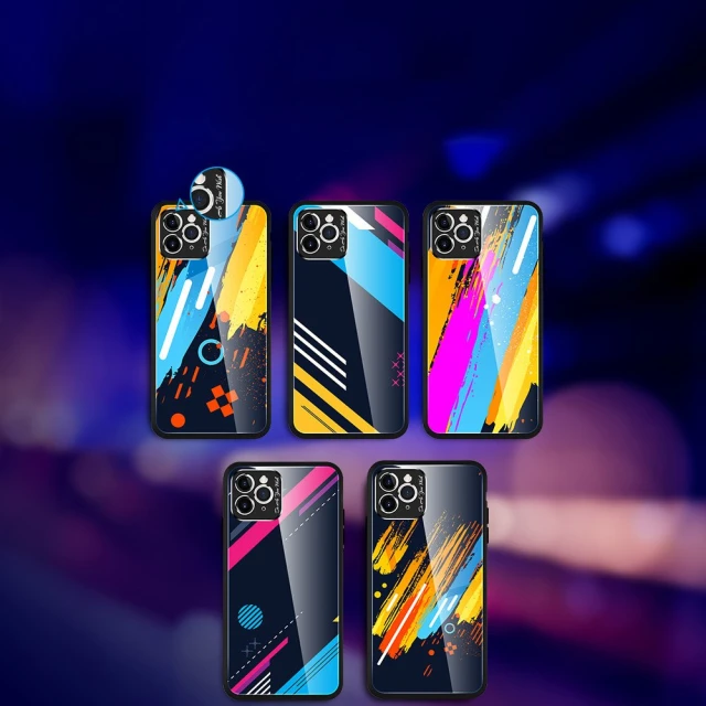 Чохол HRT Color Glass для iPhone 11 Pro Max Multicolor (9111201905535)