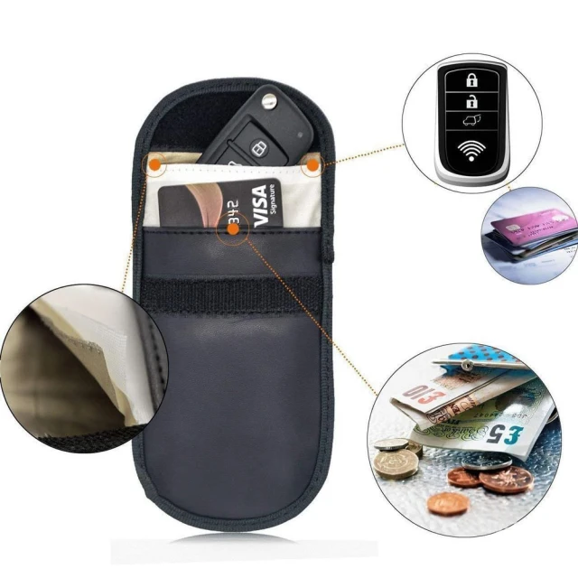 Чохол з блокуванням сигналу HRT Radio Blocking для Car Keys Black (9111201906846)