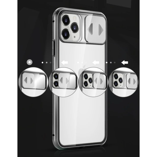Чохол Wozinsky Magnetic Cam Slider для Huawei P40 Black (9111201907775)
