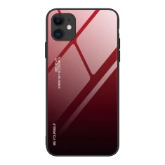 Чохол HRT Gradient Glass для iPhone 12 mini Black/Red (9111201911239)