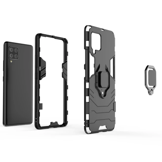 Чохол HRT Ring Armor для Samsung Galaxy A42 5G Blue (9111201915497)