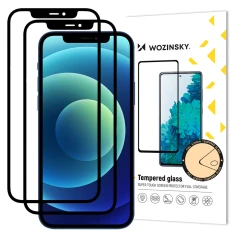 Захисне скло Wozinsky Tempered Glass Full Glue для iPhone 12 | 12 Pro Black (2 Pack) (9111201915831)