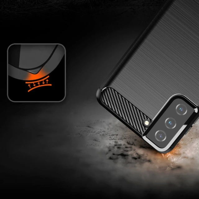Чохол HRT Carbon для Samsung Galaxy S21 Plus 5G Blue (9111201924802)