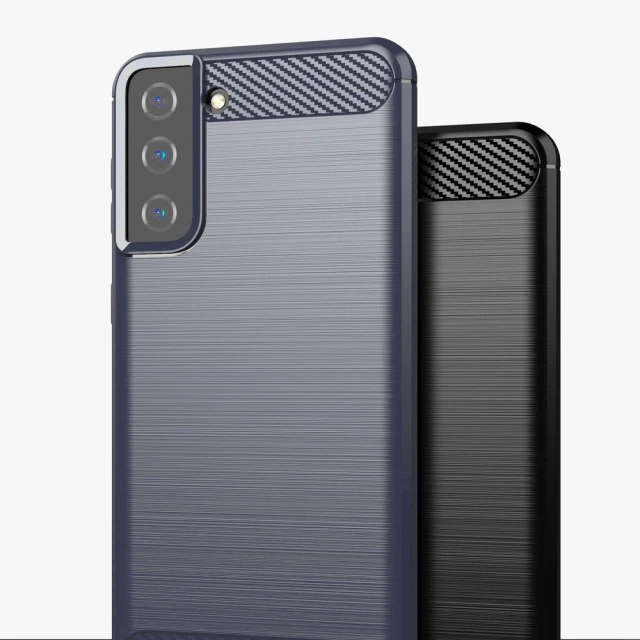 Чохол HRT Carbon для Samsung Galaxy S21 Plus 5G Blue (9111201924802)