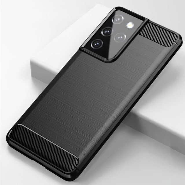 Чохол HRT Carbon для Samsung Galaxy S21 Ultra 5G Black (9111201924819)