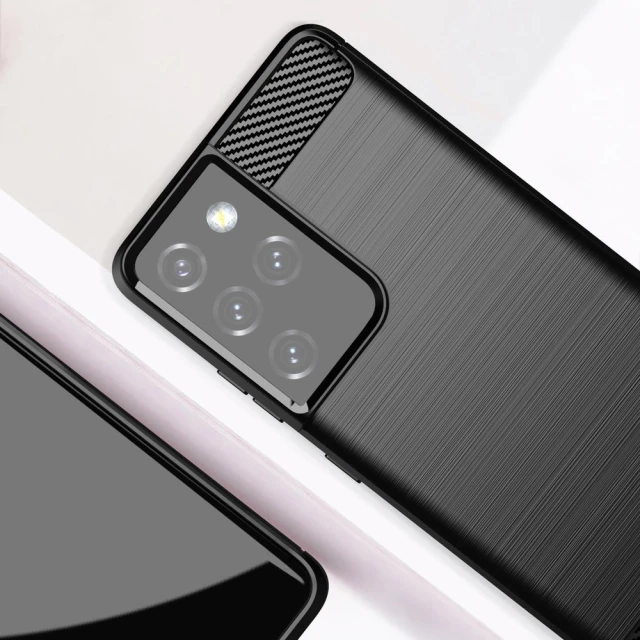 Чохол HRT Carbon для Samsung Galaxy S21 Ultra 5G Black (9111201924819)