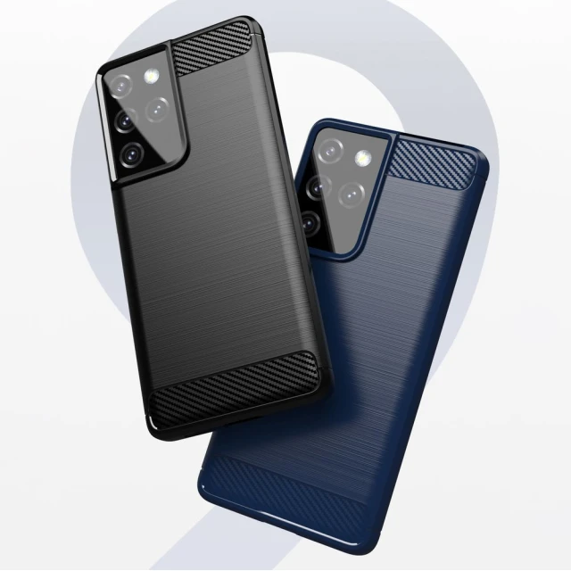 Чохол HRT Carbon для Samsung Galaxy S21 Ultra 5G Blue (9111201924826)