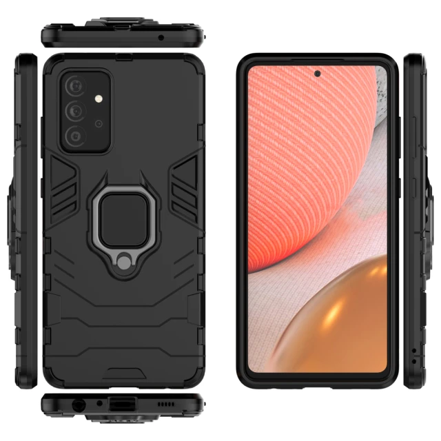 Чохол HRT Ring Armor для Samsung Galaxy A72 4G Black (9111201925403)