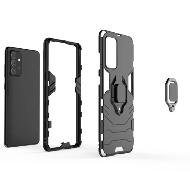 Чохол HRT Ring Armor для Samsung Galaxy A72 4G Blue (9111201925427)