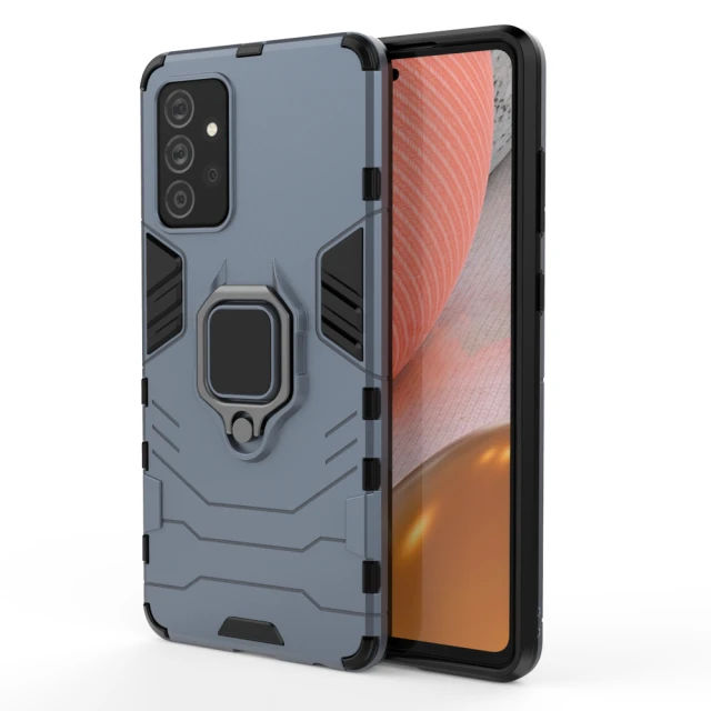 Чохол HRT Ring Armor для Samsung Galaxy A72 4G Blue (9111201925427)