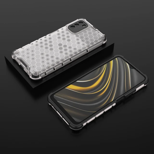 Чохол HRT Honeycomb для Xiaomi Poco M3 Transparent (9111201925717)