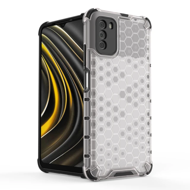 Чохол HRT Honeycomb для Xiaomi Poco M3 Transparent (9111201925717)