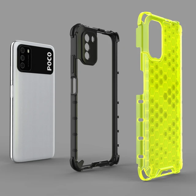 Чохол HRT Honeycomb для Xiaomi Poco M3 Transparent (9111201925717)