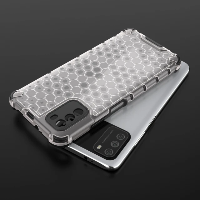 Чохол HRT Honeycomb для Xiaomi Poco M3 Transparent (9111201925717)