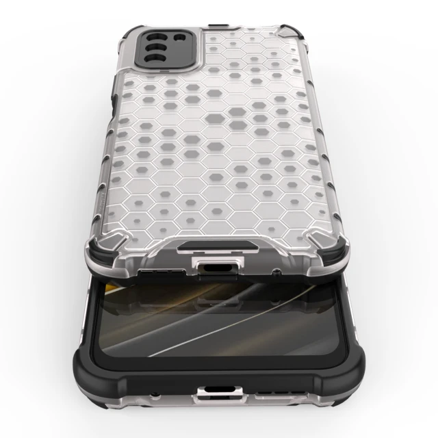Чохол HRT Honeycomb для Xiaomi Poco M3 Transparent (9111201925717)