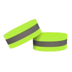 Світловідбивна пов'язка HRT Reflective Arm Band Bike Running Velcro 4 cm Yellow (9111201933552)