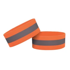 Світловідбивна пов'язка HRT Reflective Arm Band Bike Running Velcro 4 cm Orange (9111201933569)