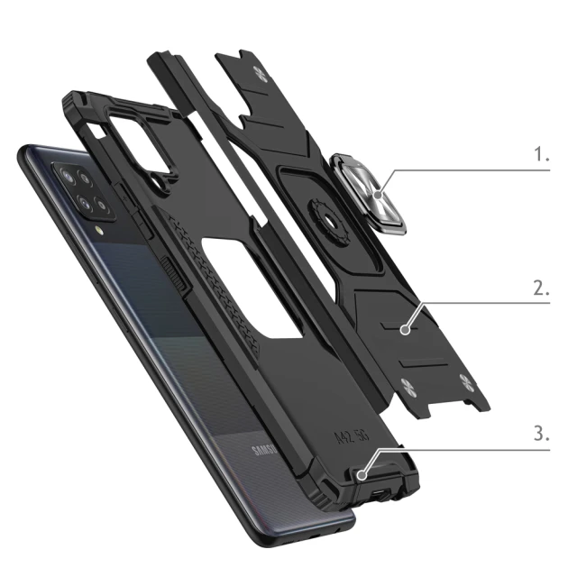 Чехол Wozinsky Ring Armor для Samsung Galaxy A42 5G Black (9111201935969)