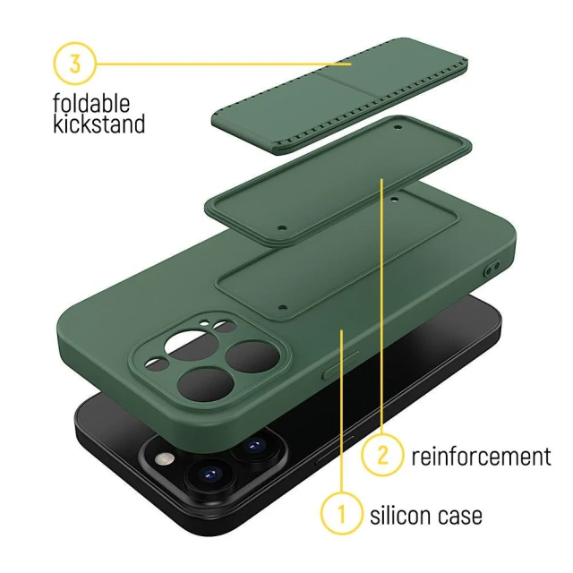Чохол Wozinsky Kickstand Case для iPhone 12 Pro Yellow (9111201940475)