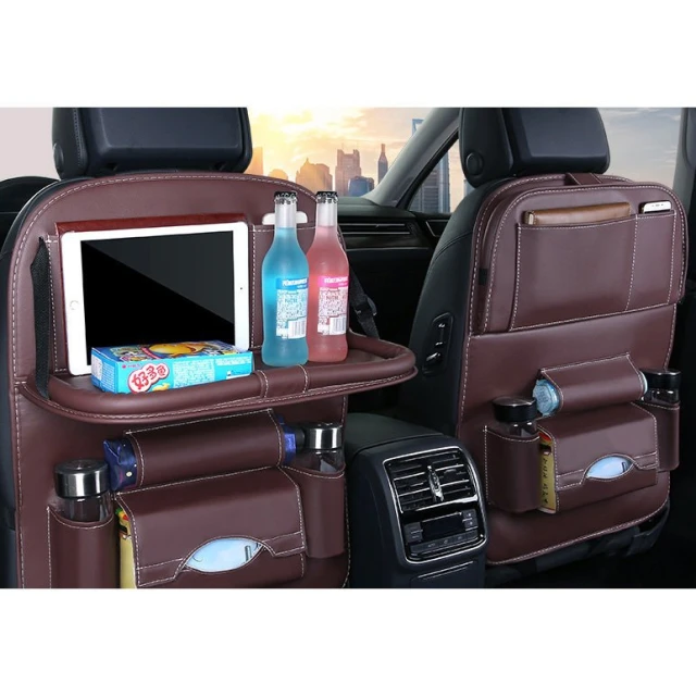 Автомобильный органайзер HRT Seat Foldable Shelf Black (9111201942448)