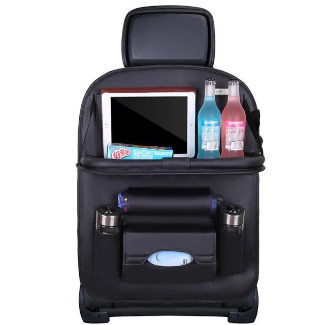 Автомобильный органайзер HRT Seat Foldable Shelf Black (9111201942448)