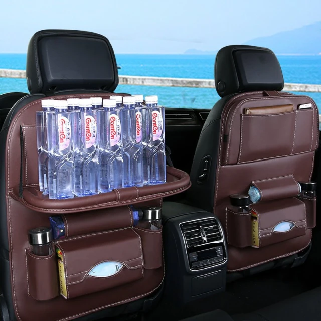 Автомобильный органайзер HRT Seat Foldable Shelf Black (9111201942448)