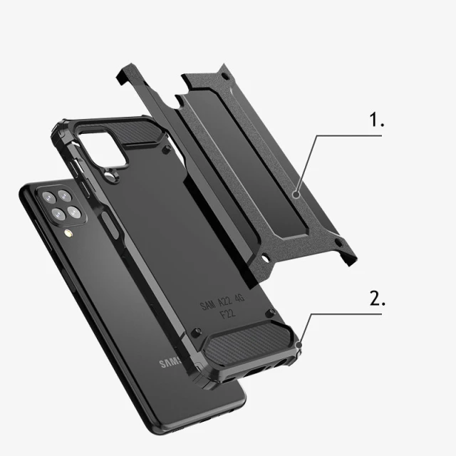 Чохол HRT Hybrid Armor для Samsung Galaxy A22 4G Blue (9111201944602)