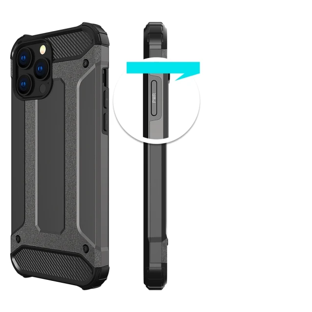 Чохол HRT Hybrid Armor для iPhone 13 Pro Max Black (9111201944923)