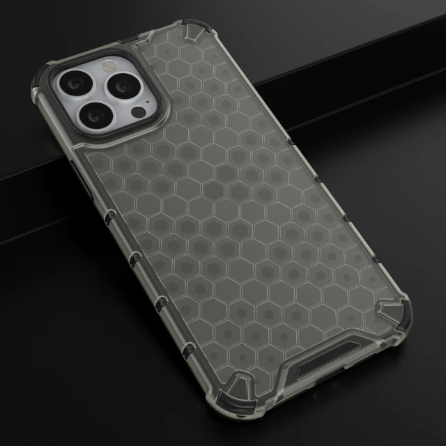 Чехол HRT Honeycomb для iPhone 13 Pro Max Black (9145576213230)