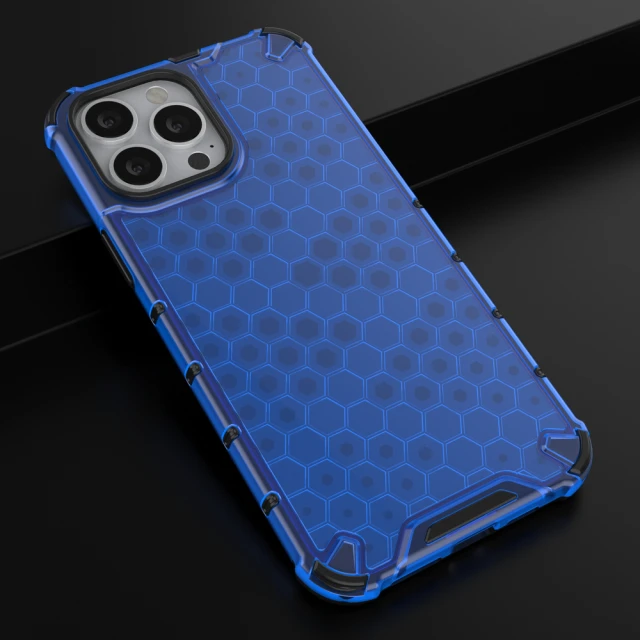 Чохол HRT Honeycomb для iPhone 13 Pro Max Blue (9145576213247)