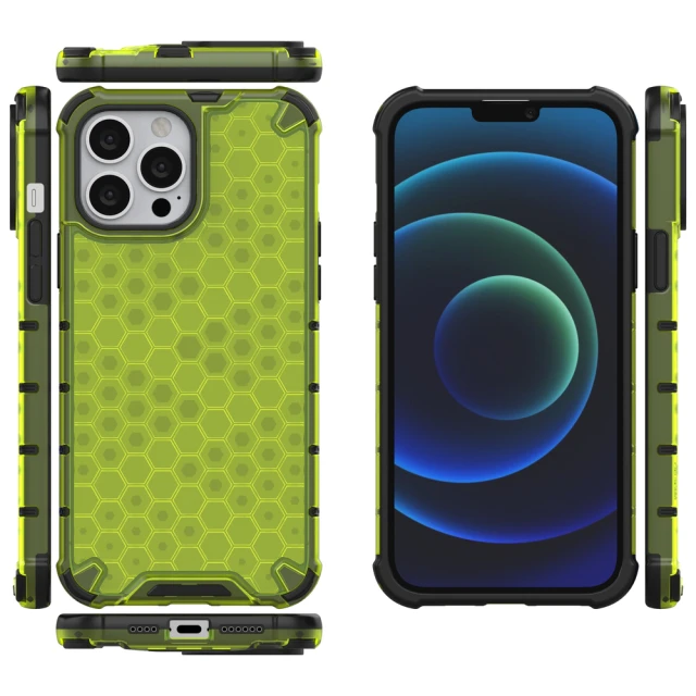 Чохол HRT Honeycomb для iPhone 13 Pro Max Green (9145576213254)