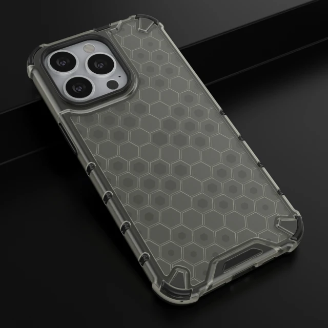 Чохол HRT Honeycomb для iPhone 13 Pro Black (9145576213285)