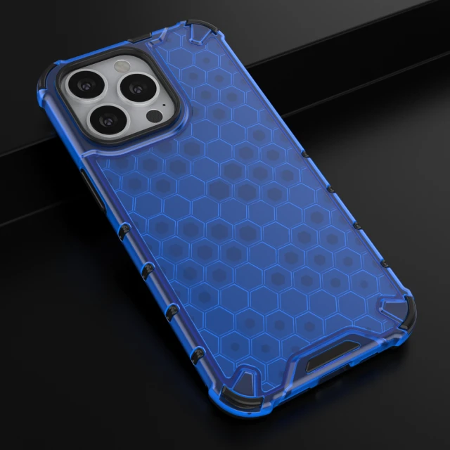 Чохол HRT Honeycomb для iPhone 13 Pro Blue (9145576213292)
