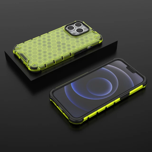 Чохол HRT Honeycomb для iPhone 13 Pro Green (9145576213308)