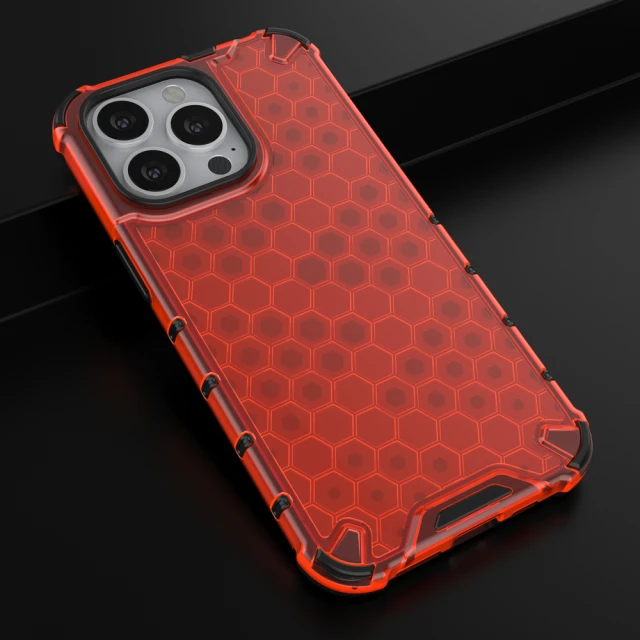 Чохол HRT Honeycomb для iPhone 13 Pro Red (9145576213315)