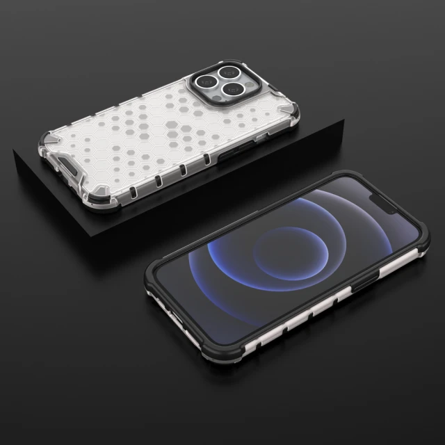 Чохол HRT Honeycomb для iPhone 13 Pro Transparent (9145576213322)