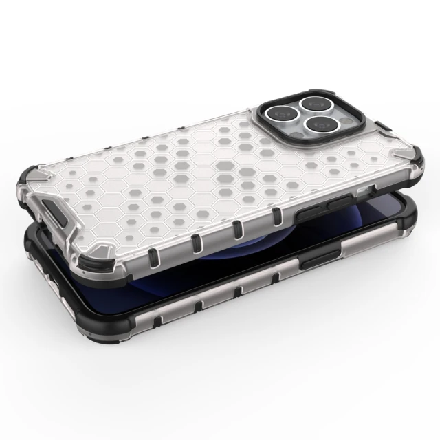Чохол HRT Honeycomb для iPhone 13 Pro Transparent (9145576213322)