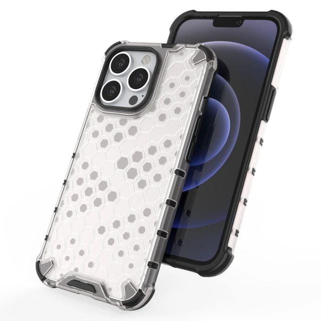 Чохол HRT Honeycomb для iPhone 13 Pro Transparent (9145576213322)