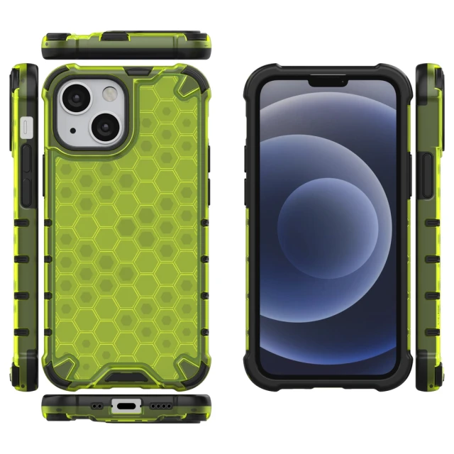 Чохол HRT Honeycomb для iPhone 13 mini Green (9145576213407)