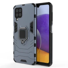 Чохол HRT Ring Armor для Samsung Galaxy A22 4G Blue (9145576213452)