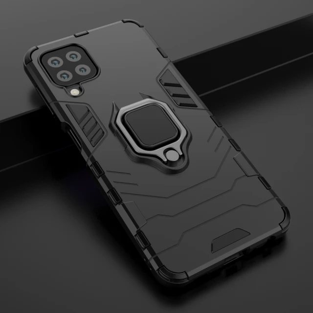 Чохол HRT Ring Armor для Samsung Galaxy A22 4G Blue (9145576213452)