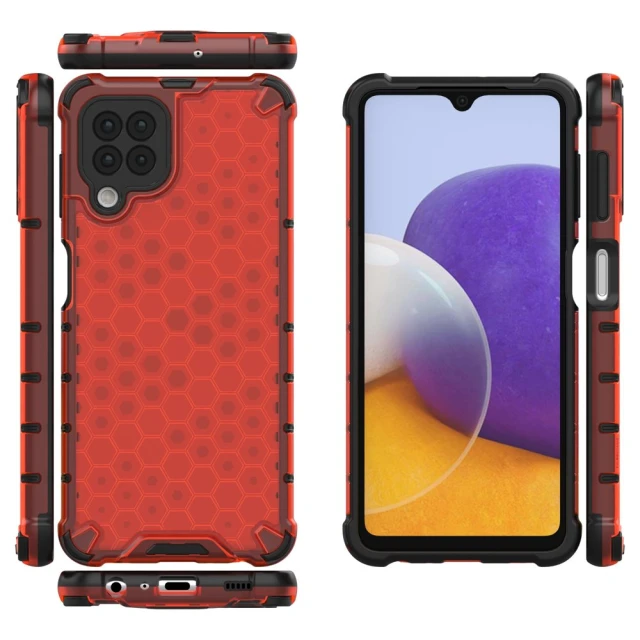 Чохол HRT Honeycomb для Samsung Galaxy A22 4G Red (9145576213513)
