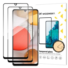 Защитное стекло Wozinsky Super Tough для Samsung Galaxy A42 5G Black (2 Pack) (9145576216743)